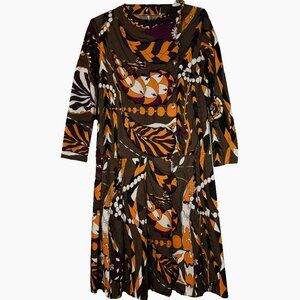 Vintage 70's  Paisley Drop-Waist Dress